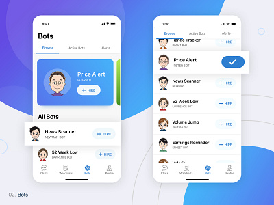 ChatQ | iOS Chat App Built for Finance app store bots chart charts data analysis data visulization ios ios app japan list singapore ui ui app