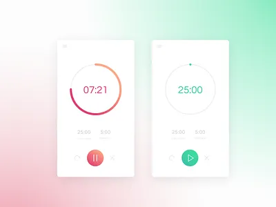 Countdown Timer | Daily UI 014 dailyui timer ui