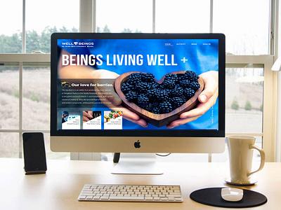 Well Beings Mockup design web design