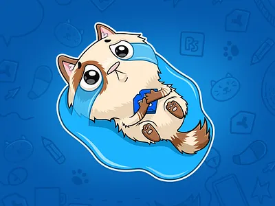 Yodiz_stickers (work in progress 2 of 24 advertising cat character igoryozzi igorzubkov sticker yodiz yozzi
