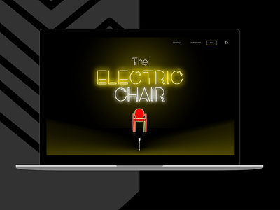 Electric Chair 3 color 3 colors daily ui daily ui 003 desktop furniture landing page minimal ui desgin