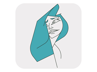 Portrait 01 app character clean design flat icon identity illustration illustrator infographic ios lineart minimal mobile pictogram ui ux vector web website