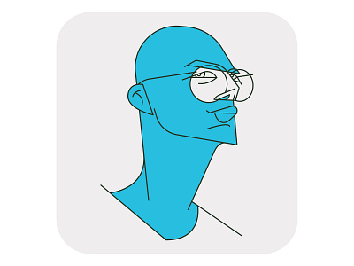 Portrait 03 branding character clean design flat icon identity illustration illustrator infographic ios lineart minimal mobile pictogram ui ux vector web website