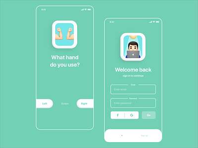 Sign In — - Daily UI Challenge <01> app challange dailyui design flat illustration login sign ui ux uxdesign vector web website