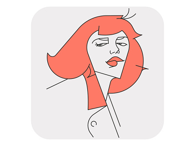 Portrait 04 app character clean design flat icon identity illustration illustrator infographic ios lineart logo minimal pictogram ui ux vector web website