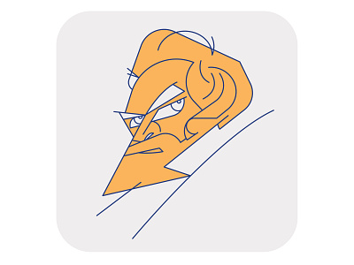 Portrait 02 app character clean design flat icon identity illustration illustrator infographic ios lineart minimal mobile pictogram ui ux vector web website