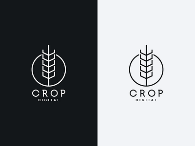 Crop 1 branding branding agency crop design digital icon logo logo logo deisgn minimal logo