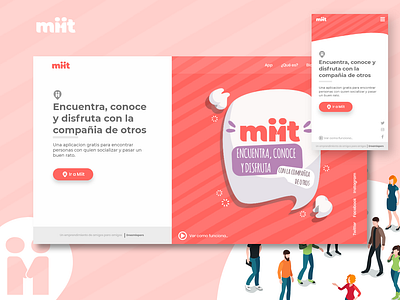 New Approach for miit-landing app branding design landing landing page miit ui