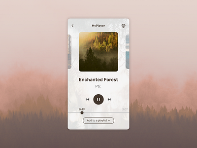 DailyUI #009: Music Player daily 100 challenge daily ui daily ui challenge dailyui