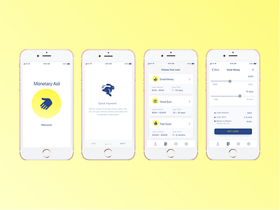 Microloans. IOS Application design interraction minimalism mobileapplication