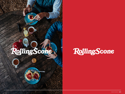 Daily Logo Day 44 branding branding identity daily daily challenge daily logo dailylogochallenge design identity design logo logo design parody rolling scones rolling stones scones