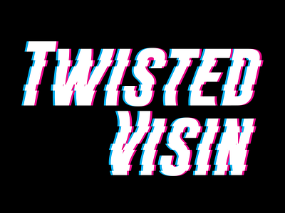 Twisted Visin Glitch 1 branding design