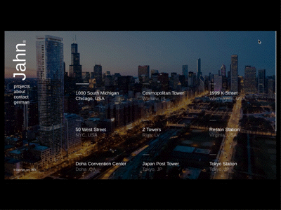 Jahn® website architecture architecturestudio berlin design experimental jahn motion prototype ui website