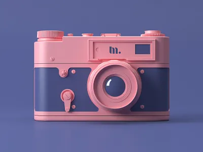 Photo camera | 3D design 3d 3d art 3d design 3dcamers 3ddesign brand brand and identity branding clean clean creative concept design dribbble flat identity illustration logo minimal minimal branding simple design