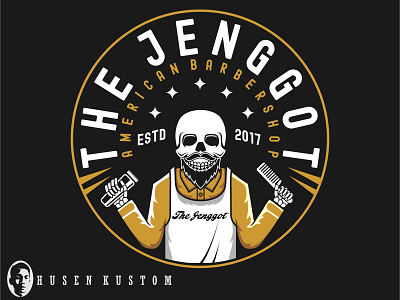 Barbershop(forsale) barber logo barbers barbershop forsale illustration logo skull art vector