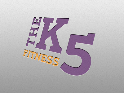 The K5 FITNESS_LOGO branding design illustration logo vector