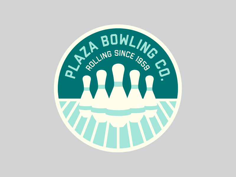 Example of Plaza Bowling Co. Patch