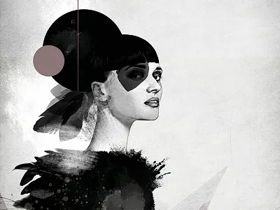 The Voyager body figurative fine art illustration mixed media woman