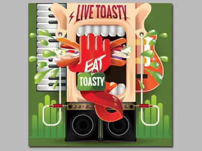 Food Poster design illustration poster art vector