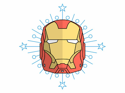 Symmetrical Drawing branding design flat flat design icon illustration ironman minimal symmetrical symmetrical drawing vector