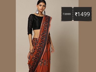 Saree womenmall banner branding design