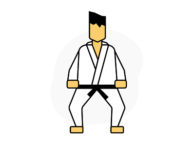 Martial Arts design flat illustration vector