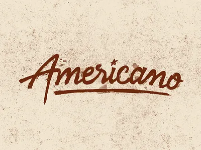 Coffee Inspiration - Americano americano cafe coffee design lettering