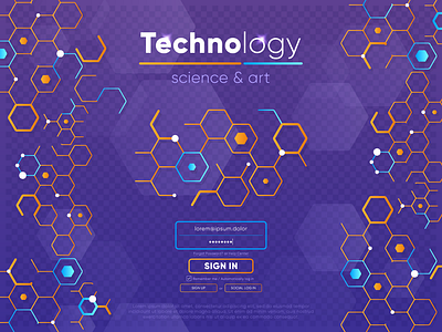 Chemistry. Science & Art Technology art branding chemistry creative design element icon identity illustration login password pattern science sign tech ui ux vector web