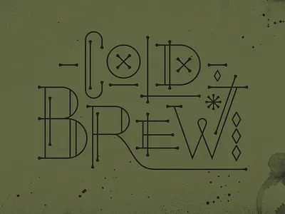 Coffee Inspiration - Coldbrew cafe coffee coldbrew design lettering