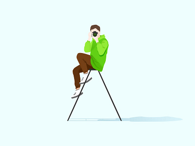 Taking pictures for you illustration