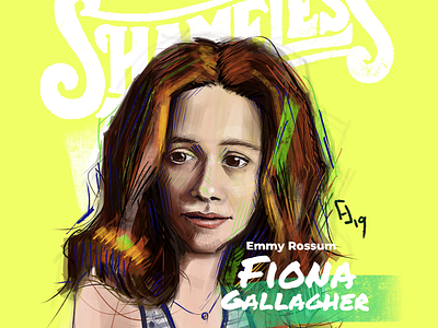 Portraits 10/50 digital illustration drawing emmy rossum illustration portrait shameless