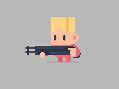 The boy with the gun boy character gun vector vectorcharacter