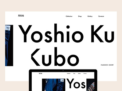 YOSHIO KUBO SS16 app branding fashion fashion app fashion logos typography ui ux design uidesign ux strategy