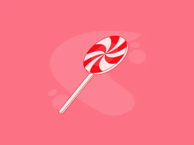 Lollipop design dessert icon illustration illustrator logo lollipop minimal vector