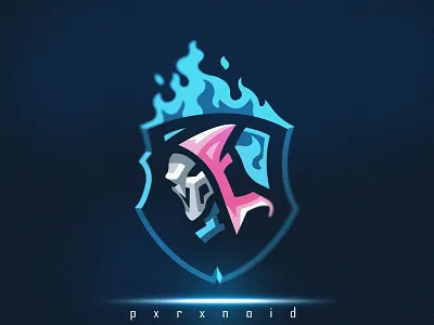 Spark's Reaper Mascot Logo For Sale app art branding design e sports flat illustration logo mascot mascot logo overwatch pink reaper spark vector web