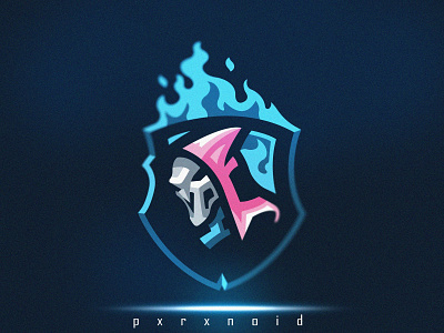 Spark's Reaper Mascot Logo For Sale app art branding design e sports flat illustration logo mascot mascot logo overwatch pink reaper spark vector web