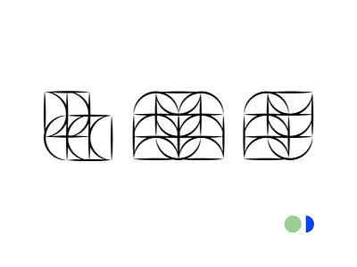 geometric letterforms circles composition displaytype fun geometry half circle letters minimaalism shapes typeface typography