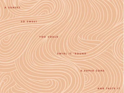 a sunset so sweet 🍦 layout pattern pattern a day peach swirl