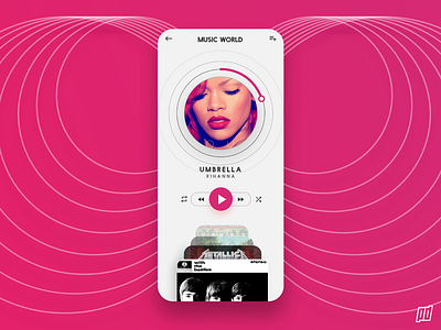 Day 009 - Music Player adobexd design minimal musicplayer ui uidesign