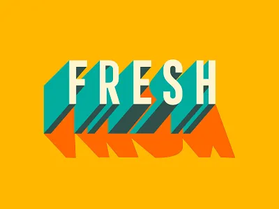 Fresh design fresh graffiti graphic illustration type typography.