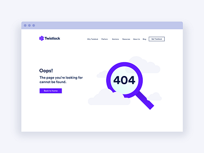 Twistlock 404 Page 404 ui web design