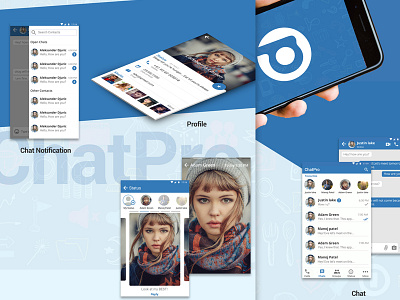 Messaging App design message app messager mobile app design psd design