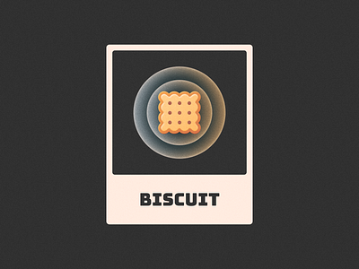 Biscuit! baking biscuit biscuits brand branding card chocolate cookie figma glow grain grainy icon illustration logo logo design mark noise symbol texture