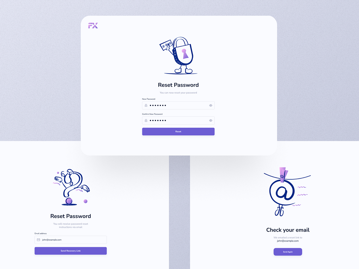 Password Reset Flow | Mobile Responsive by Fotimabonu K. on Dribbble