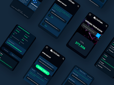GoChain - Crypto Explorer Mobile bitcoin crypto crypto exchange material mobile mobile app ui ui elements ux wallet wallet app