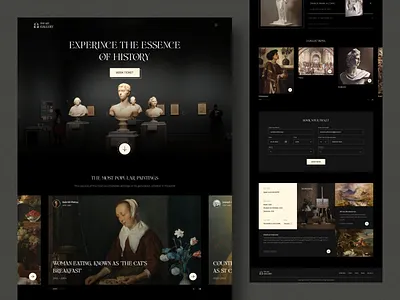 The Art Gallery - Landing Page art art collection art events art gallery art workshop book ticket exhibition gallery landing page ticket ticket booking web website