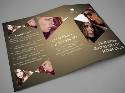 PHOTOGRAPHY TRIFOLD flyer photography photoshop print psd shape template trifold