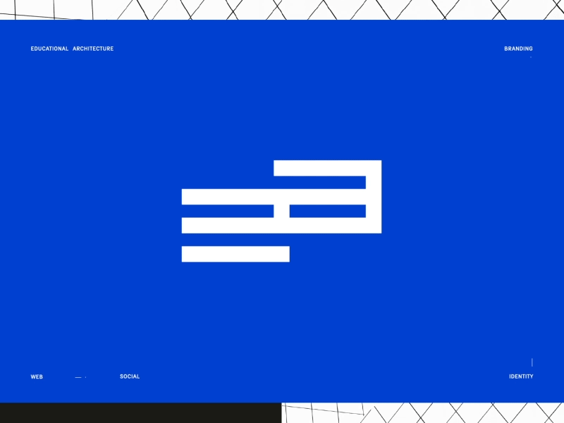 Educational Architecture Logo Animation aftereffects animation architecture branding design gif grid icon identity interaction landing logo minimal motion mov page typography ui ux web