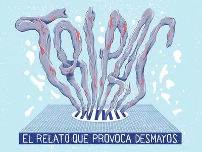 Tripas - Guts design guts illustration intestine lettering magazine press print tripas