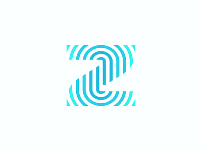 Z brand branding design digital finger fingerprint icon icons identification identity logo mark monogram resonate stationery symbol touch wave z z logo